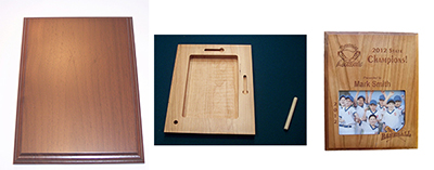 BF Woods Photo Plaque 10-1/2X13 Walnut